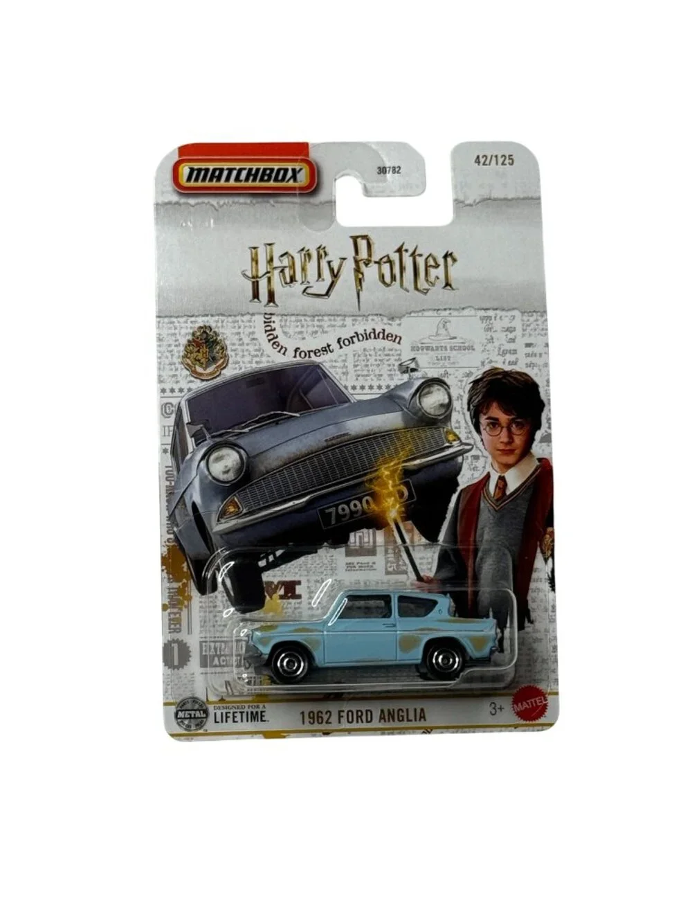 Matchbox 1962 Ford Anglia Harry Potter 42/125 Flying Car Blue Diecast NOC